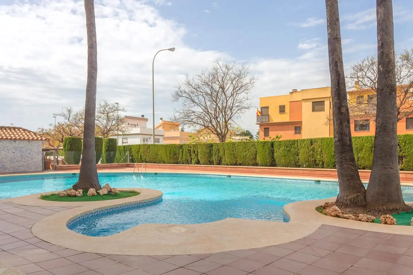 Schwimmbecken von Wohnung zur Miete in Benicasim / Benicàssim mit Parkett und Gemeinschaftspool