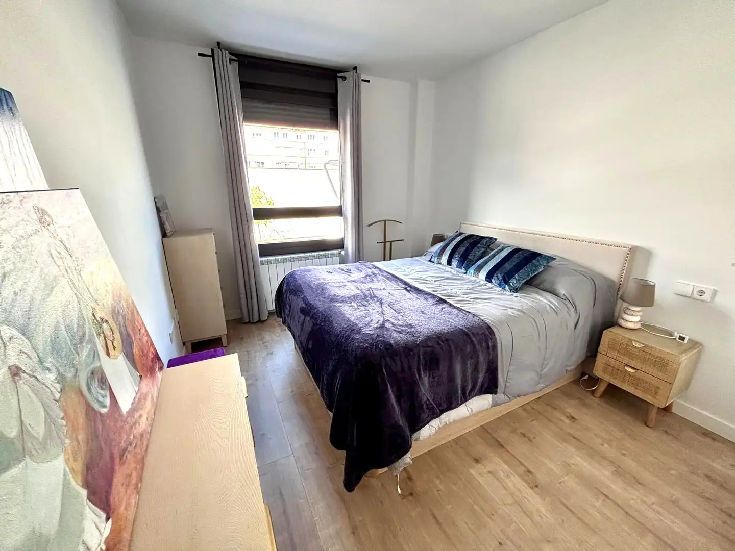 Bedroom of Flat for sale in Gijón   with Heating, Private garden and Parquet flooring