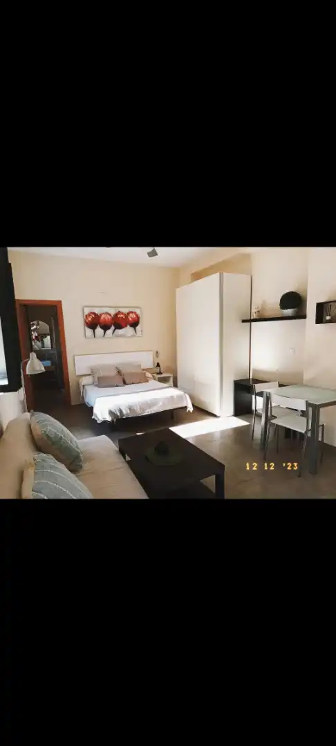 Schlafzimmer von Wohnung zur Miete in Málaga mit Möbliert