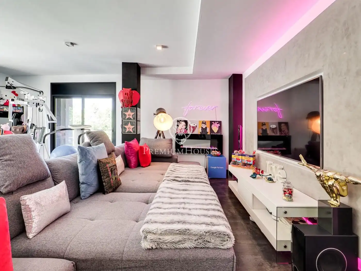 Sala de estar de Casa o chalet en venta en Barcelona con Aire acondicionado, Jardín privado y Terraza