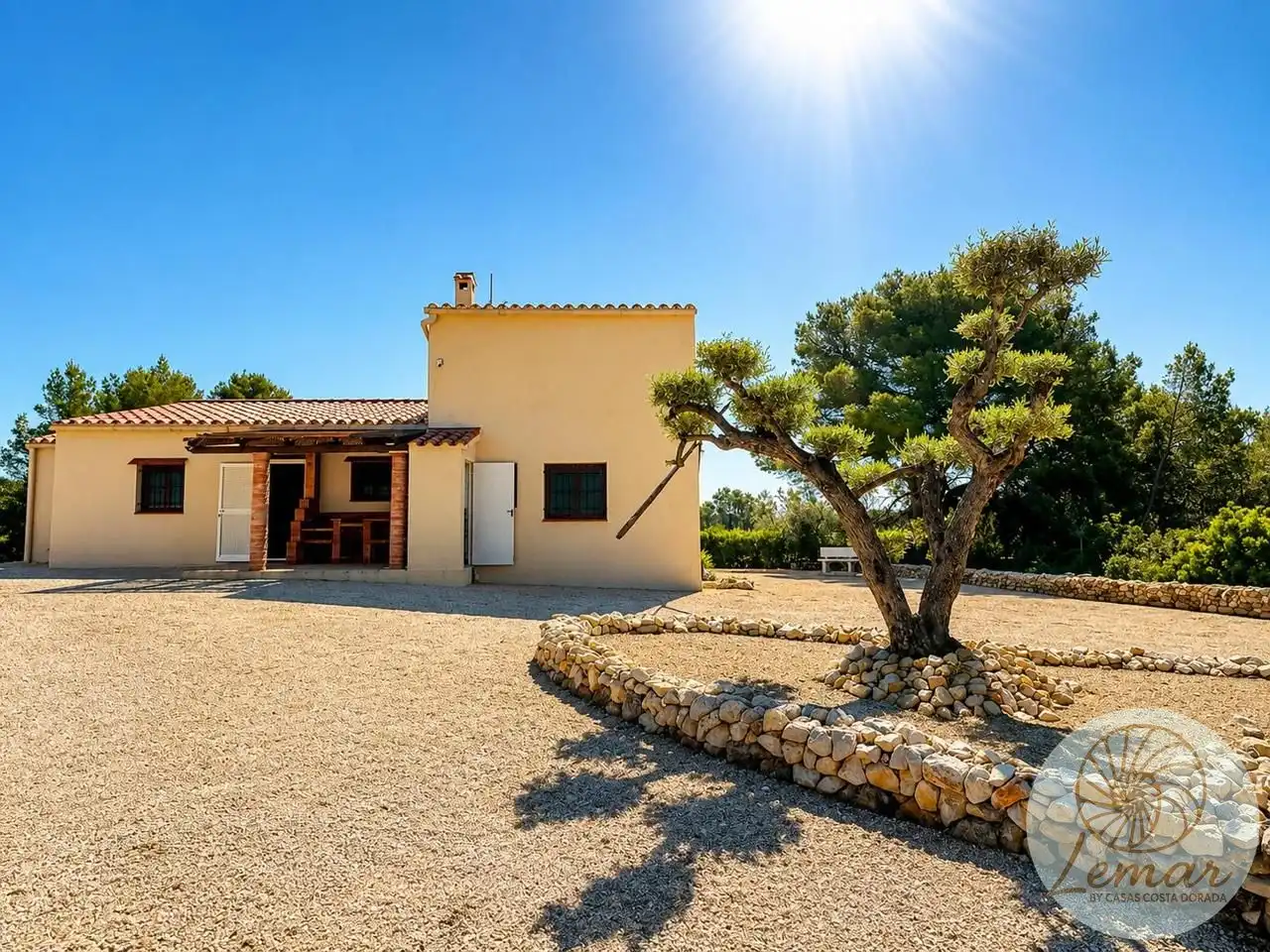 Vista exterior de Finca rústica en venta en El Perelló con Jardín privado, Terraza y Piscina