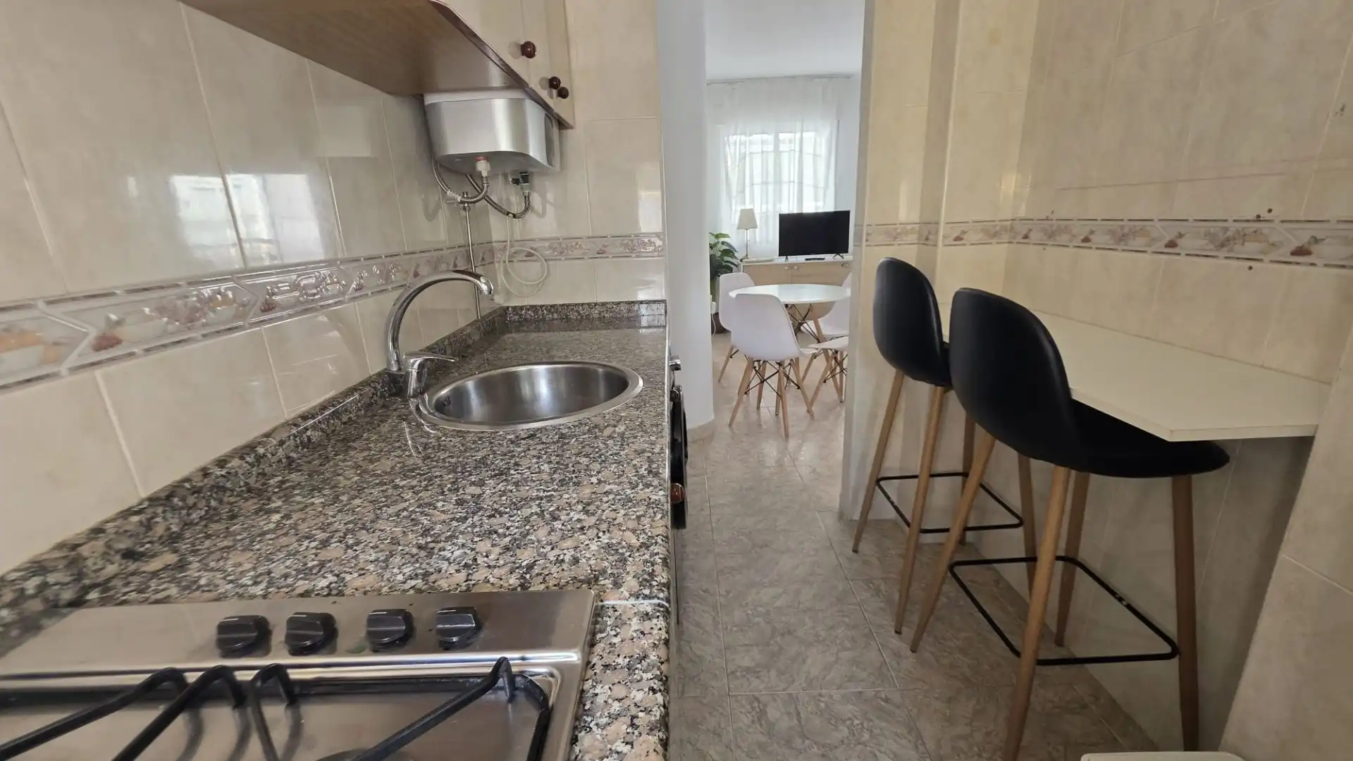 Cuina de Pis en venda en Gandia amb Aire condicionat, Terrassa i Moblat