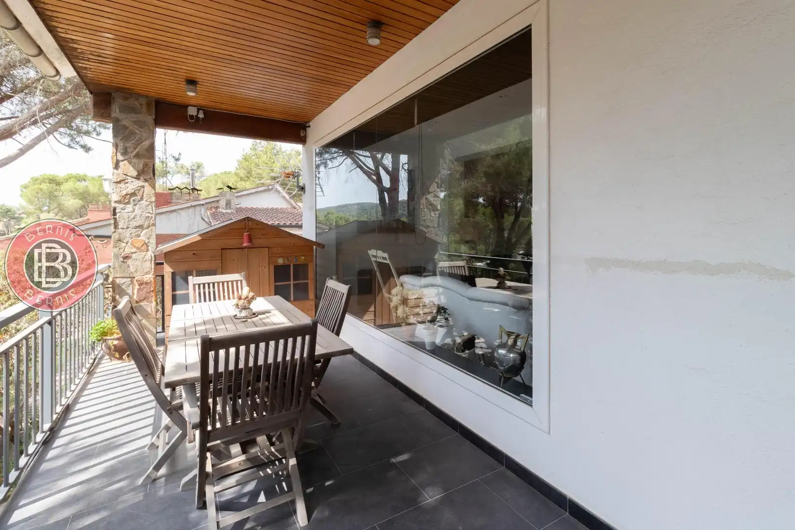 Terraza de Casa o chalet en venta en Begues con Aire acondicionado, Calefacción y Jardín privado