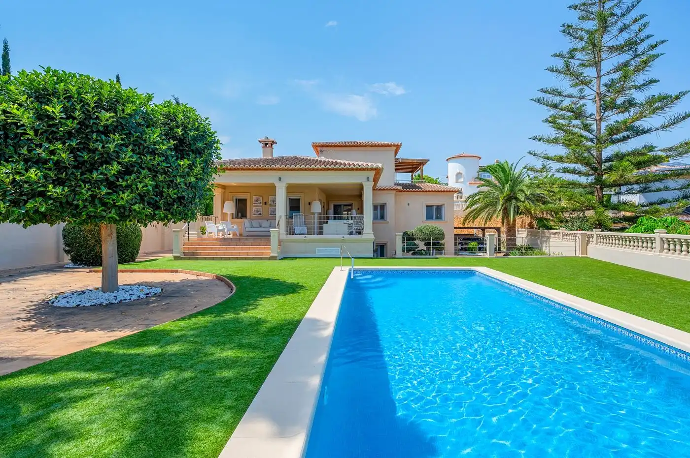 Vista exterior de Casa o chalet en venta en Benissa con Jardín privado, Terraza y Trastero