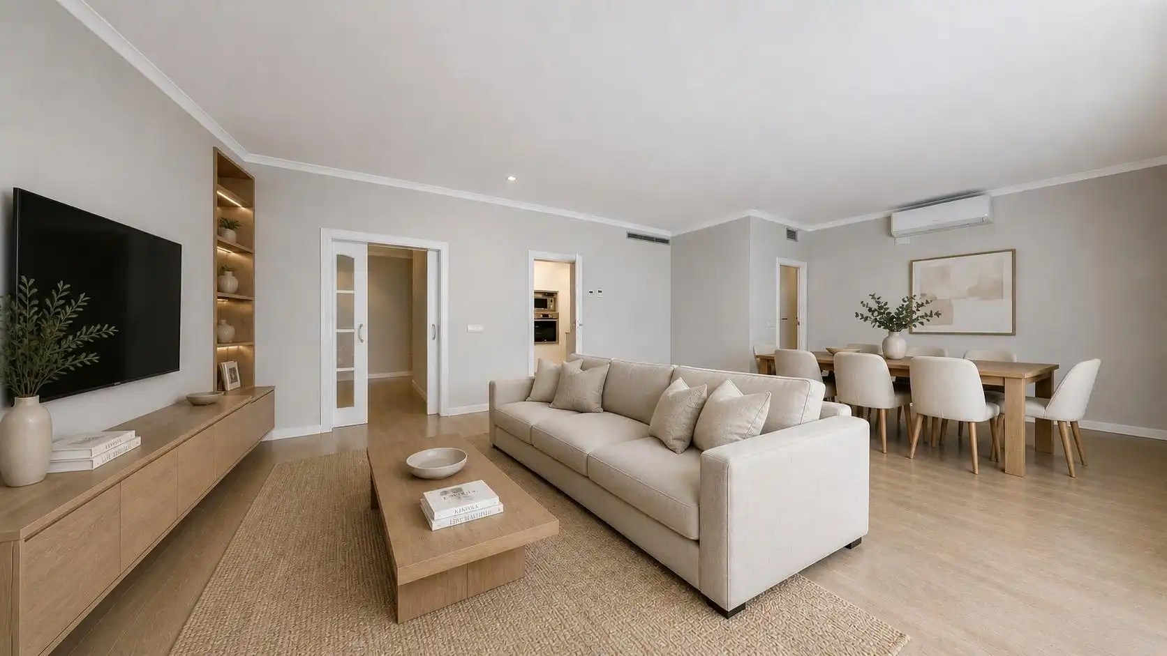 Sala de estar de Piso en venta en Barcelona con Aire acondicionado, Calefacción y Amueblado