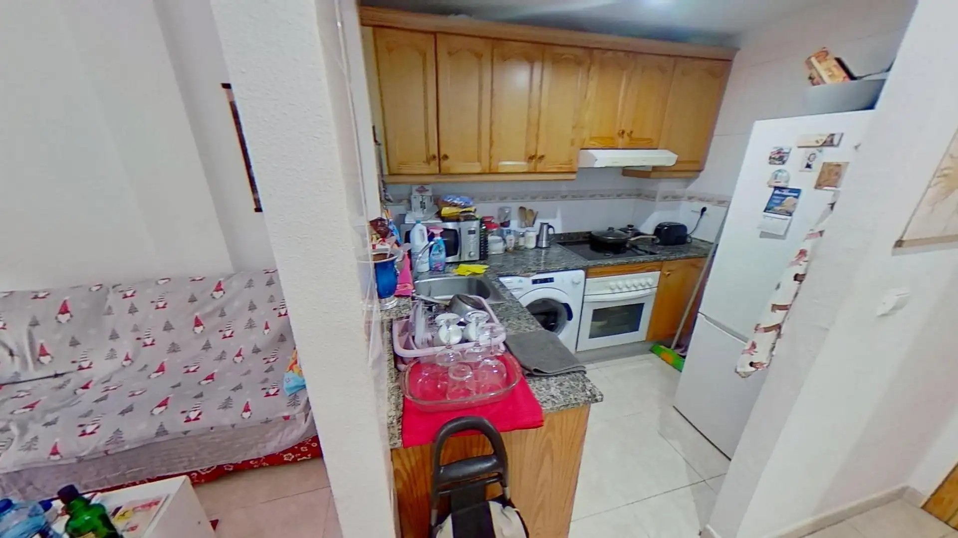 Kitchen of Flat for sale in Alicante / Alacant  with Air Conditioner, Furnished and Balcony