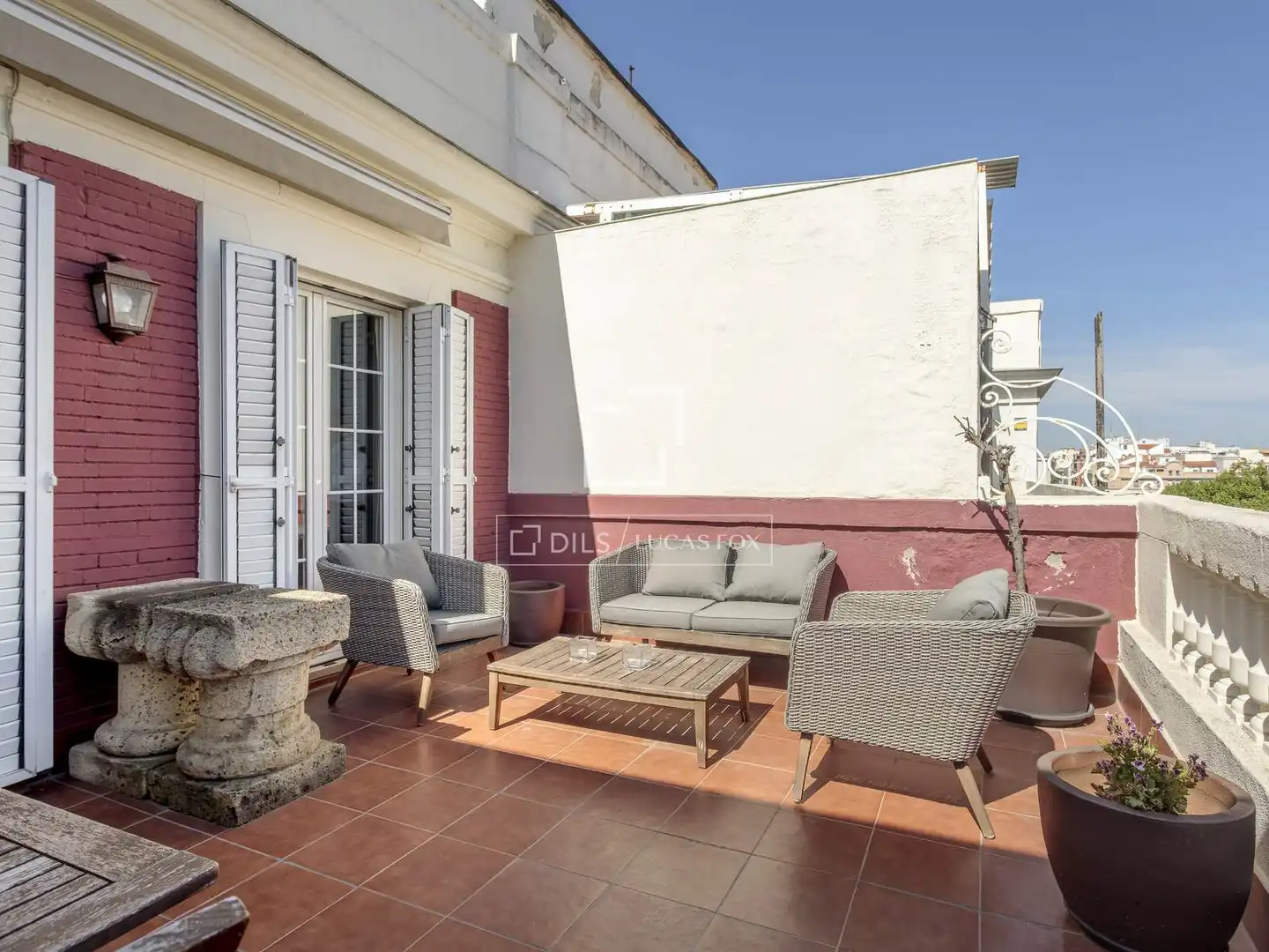 Terrace of Attic for rent in Madrid  with Air Conditioner, Heating and Parquet flooring