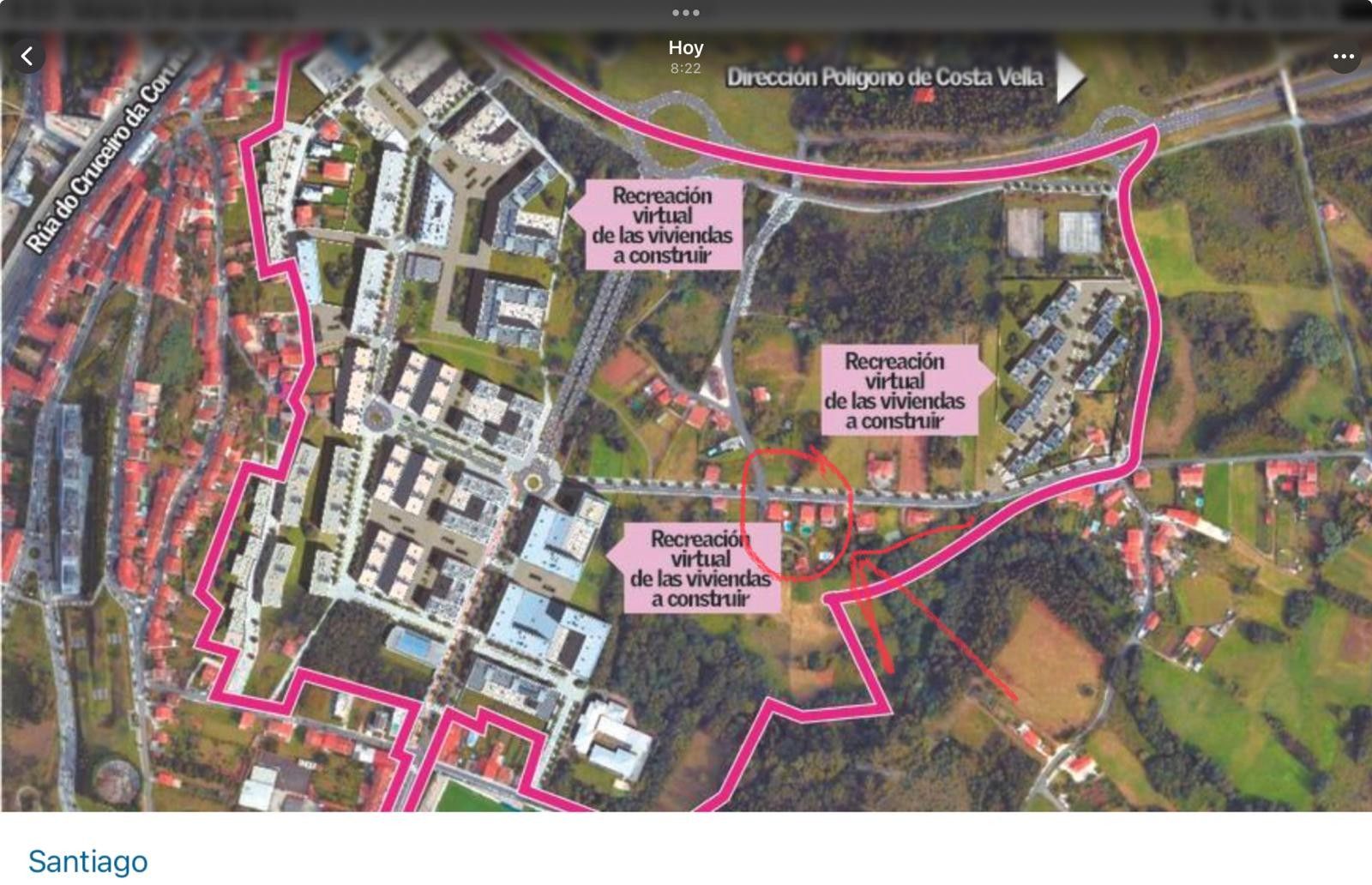 Vista exterior de Casa o xalet en venda en Santiago de Compostela  amb Calefacció, Jardí privat i Terrassa