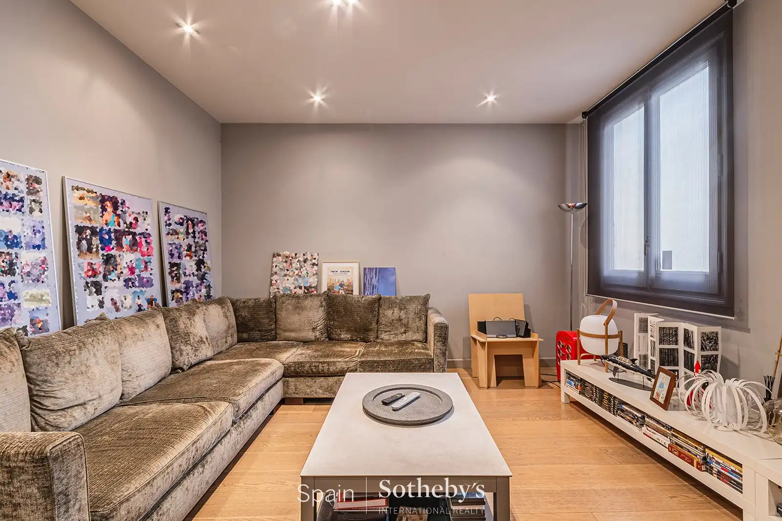 Sala d'estar de Àtic en venda en Barcelona amb Aire condicionat, Calefacció i Terrassa