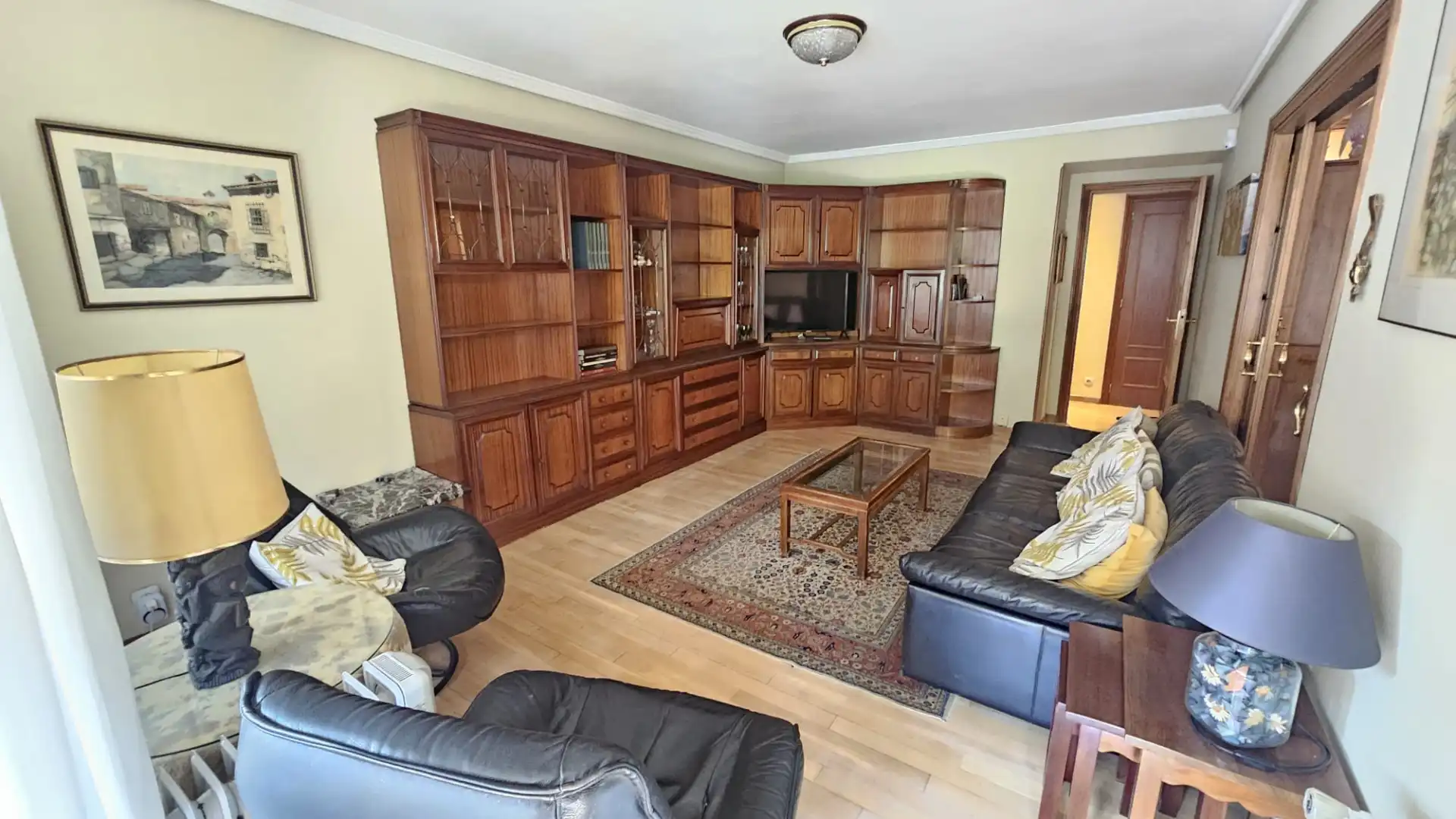 Wohnzimmer von Wohnung zum Verkauf in Madrid mit Klimaanlage, Heizung und Privatgarten