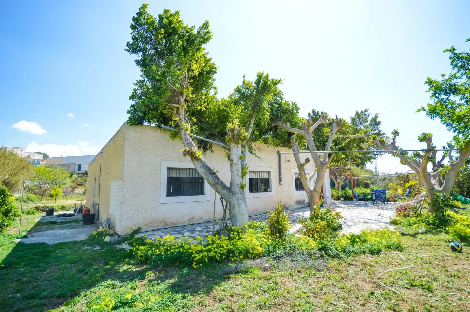 Vista exterior de Finca rústica en venda en Pechina amb Aire condicionat, Jardí privat i Terrassa