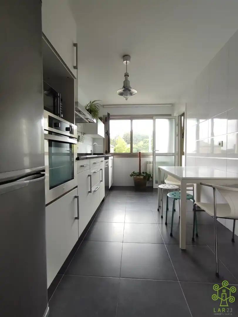 Kitchen of Flat for rent in Oleiros  with Heating, Parquet flooring and Furnished
