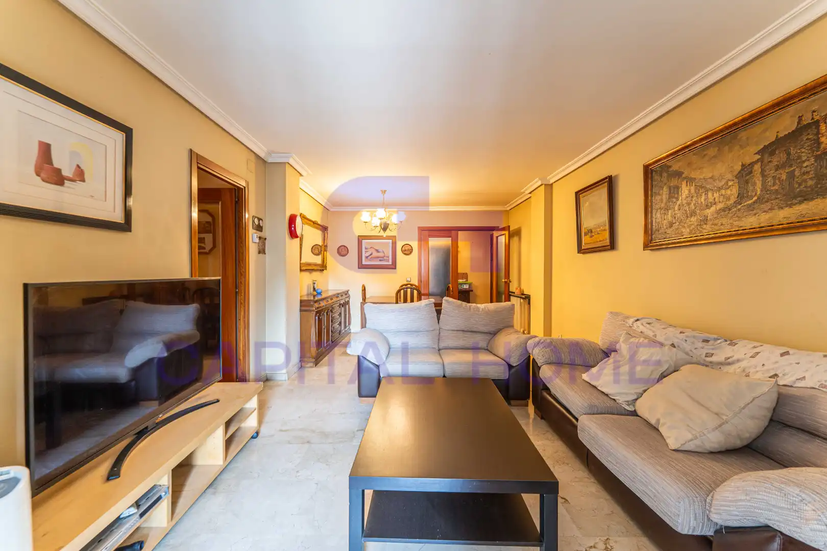 Sala de estar de Piso en venta en Fuenlabrada con Terraza, Amueblado y Horno