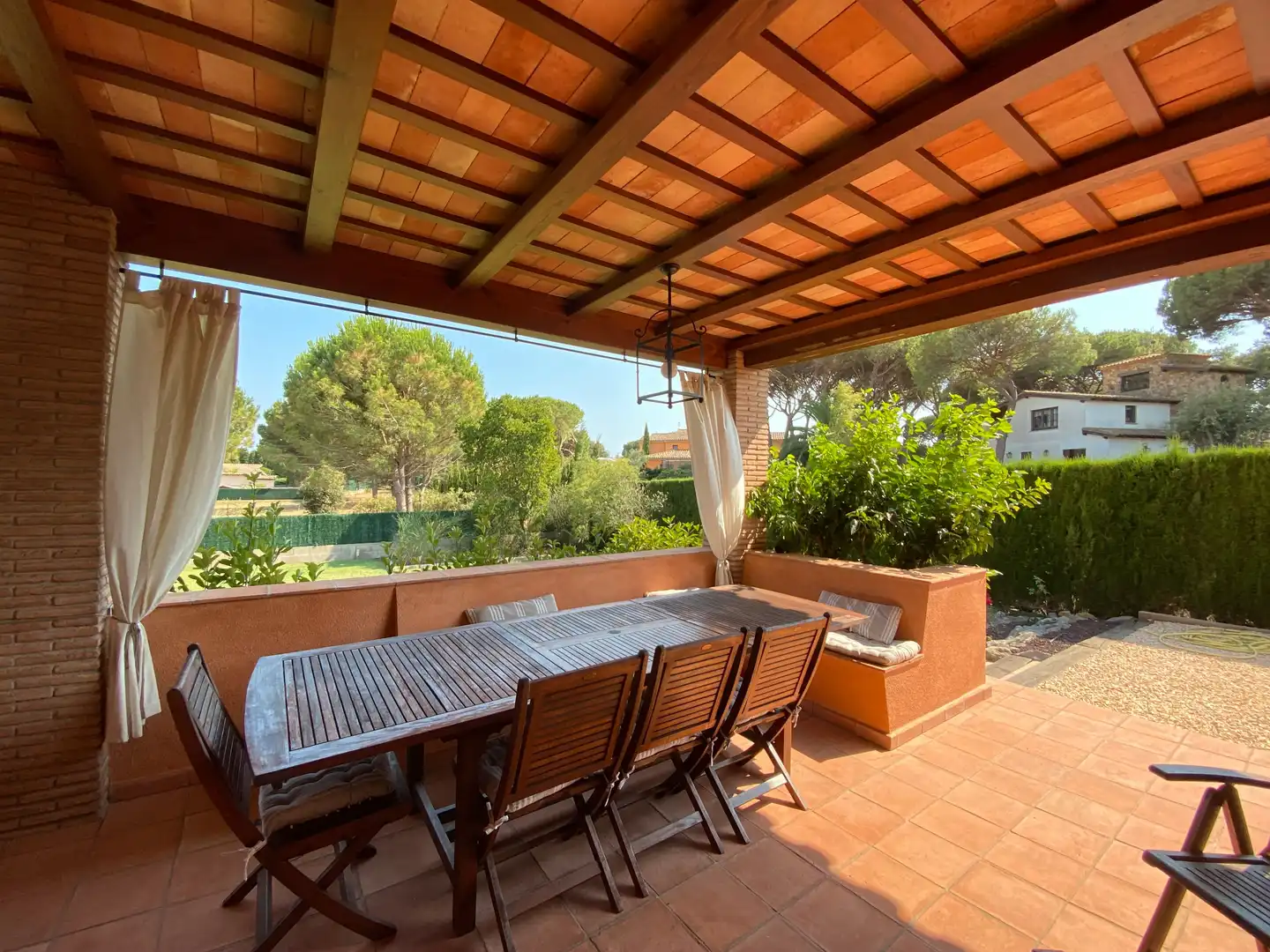 Terraza de Casa o chalet en venta en Mont-ras con Aire acondicionado, Calefacción y Jardín privado
