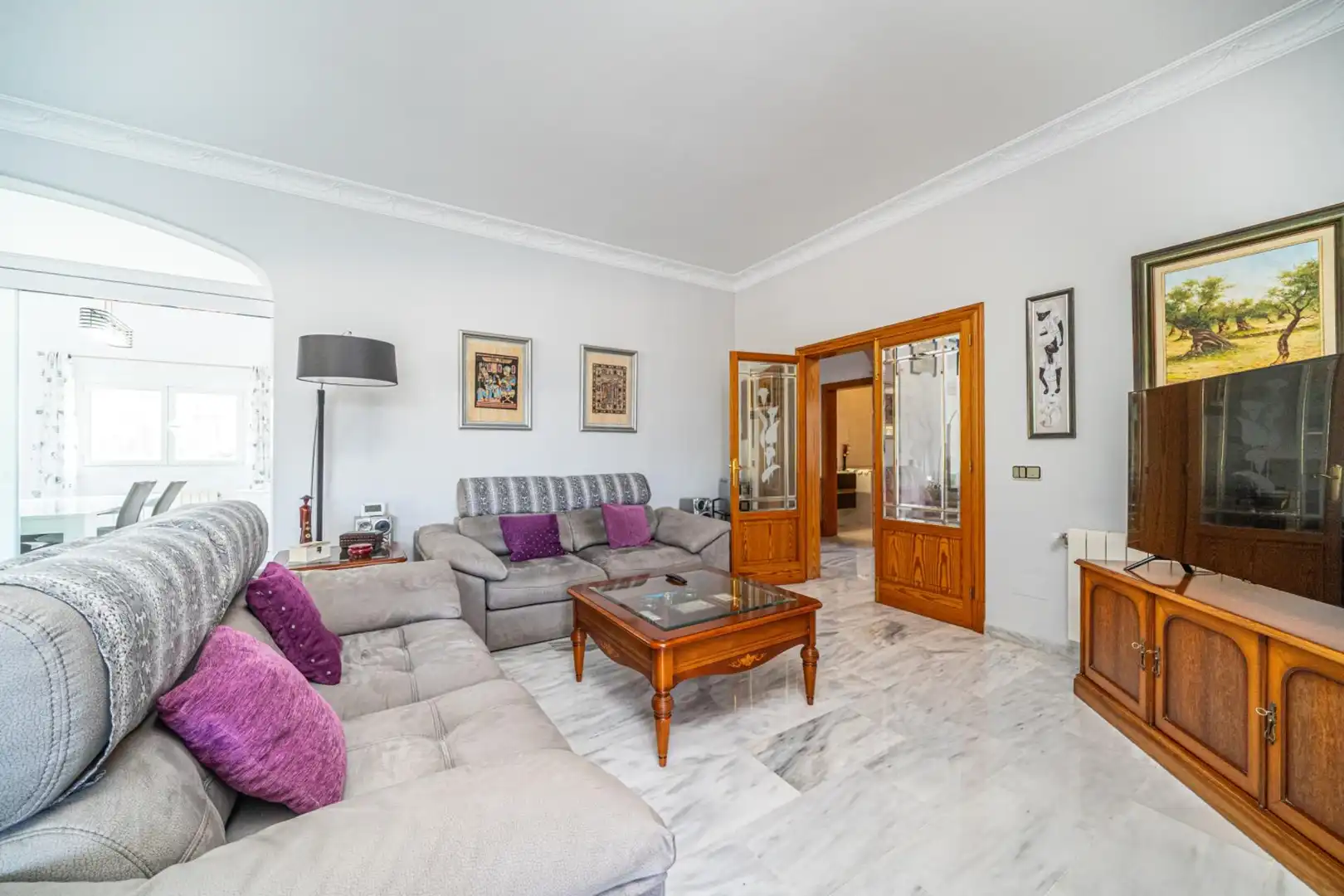 Sala d'estar de Casa o xalet en venda en Marratxí amb Aire condicionat, Calefacció i Jardí privat
