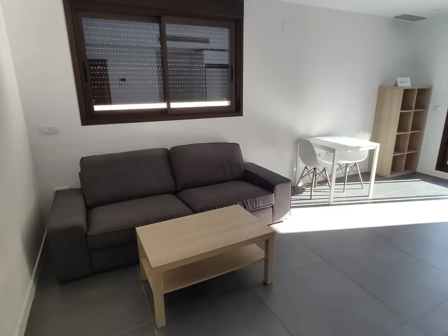 Sala d'estar de Àtic de lloguer en Murcia amb Aire condicionat, Terrassa i Moblat