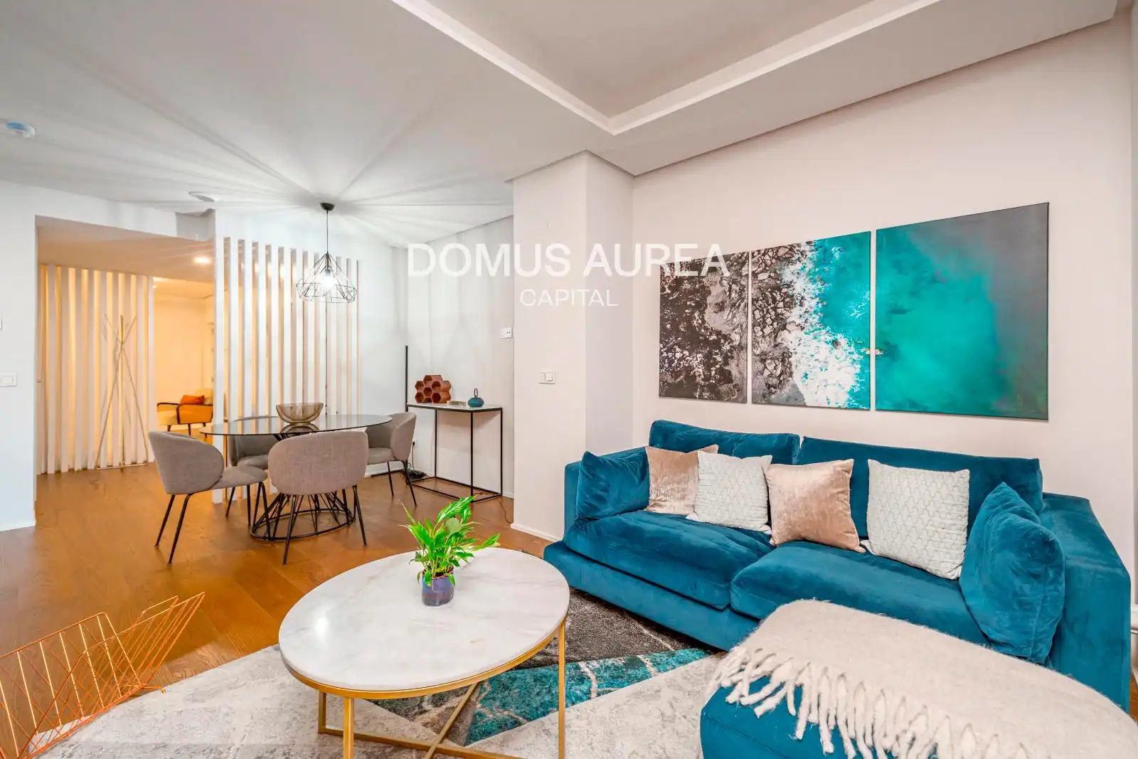Wohnzimmer von Wohnung zum Verkauf in Madrid mit Klimaanlage, Heizung und Terrasse