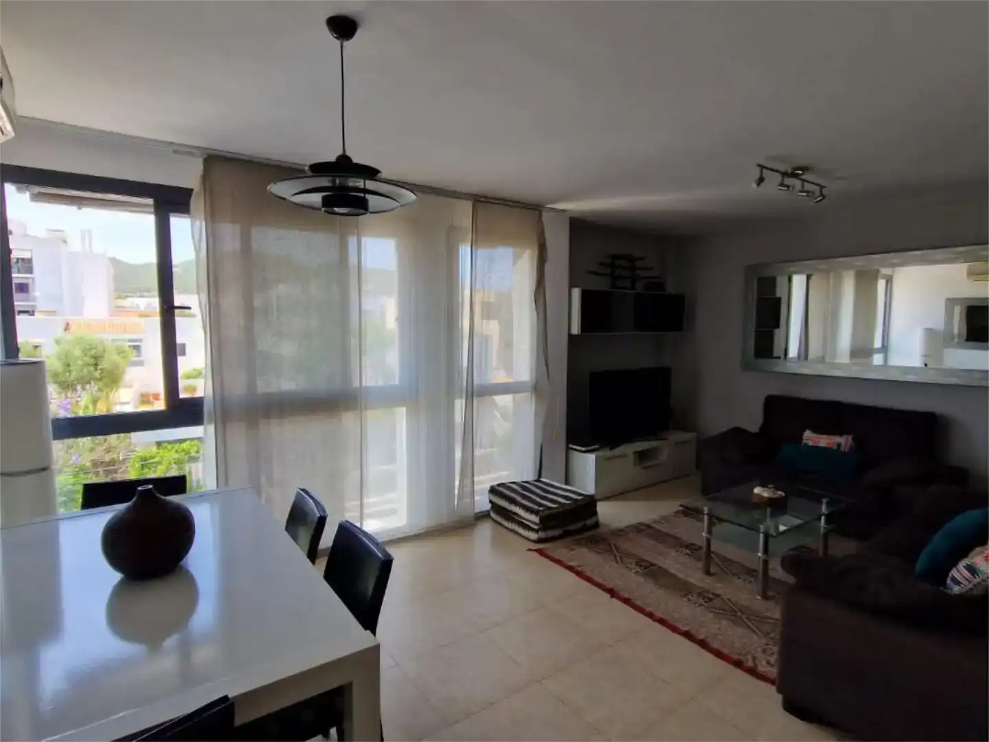 Sala d'estar de Àtic en venda en Eivissa amb Aire condicionat, Moblat i Balcó