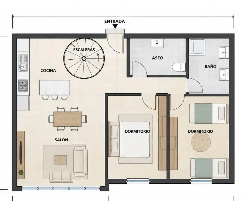 Appartamento con terrazza in vendita a Calle ALMERIA, imagen 23