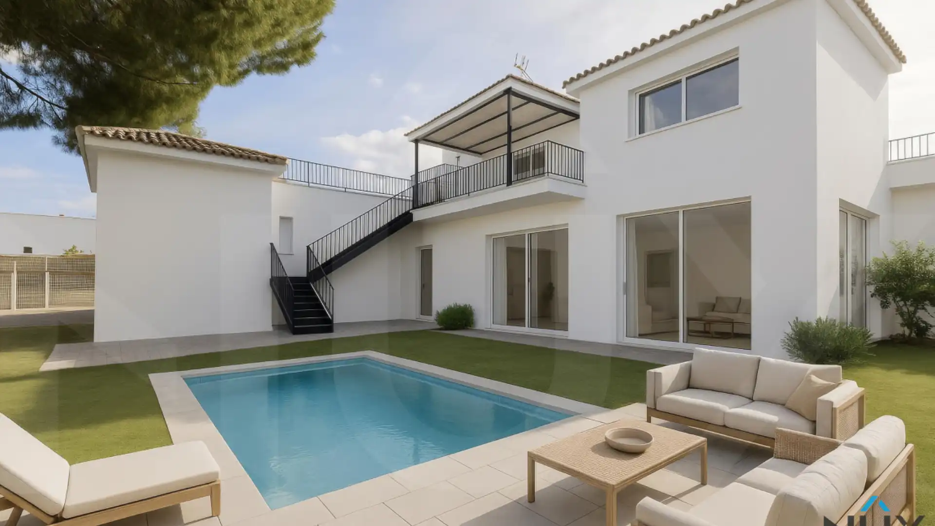 Swimming pool of Houses for sale in Riba-roja de Túria  with Air Conditioner, Heating and Private garden