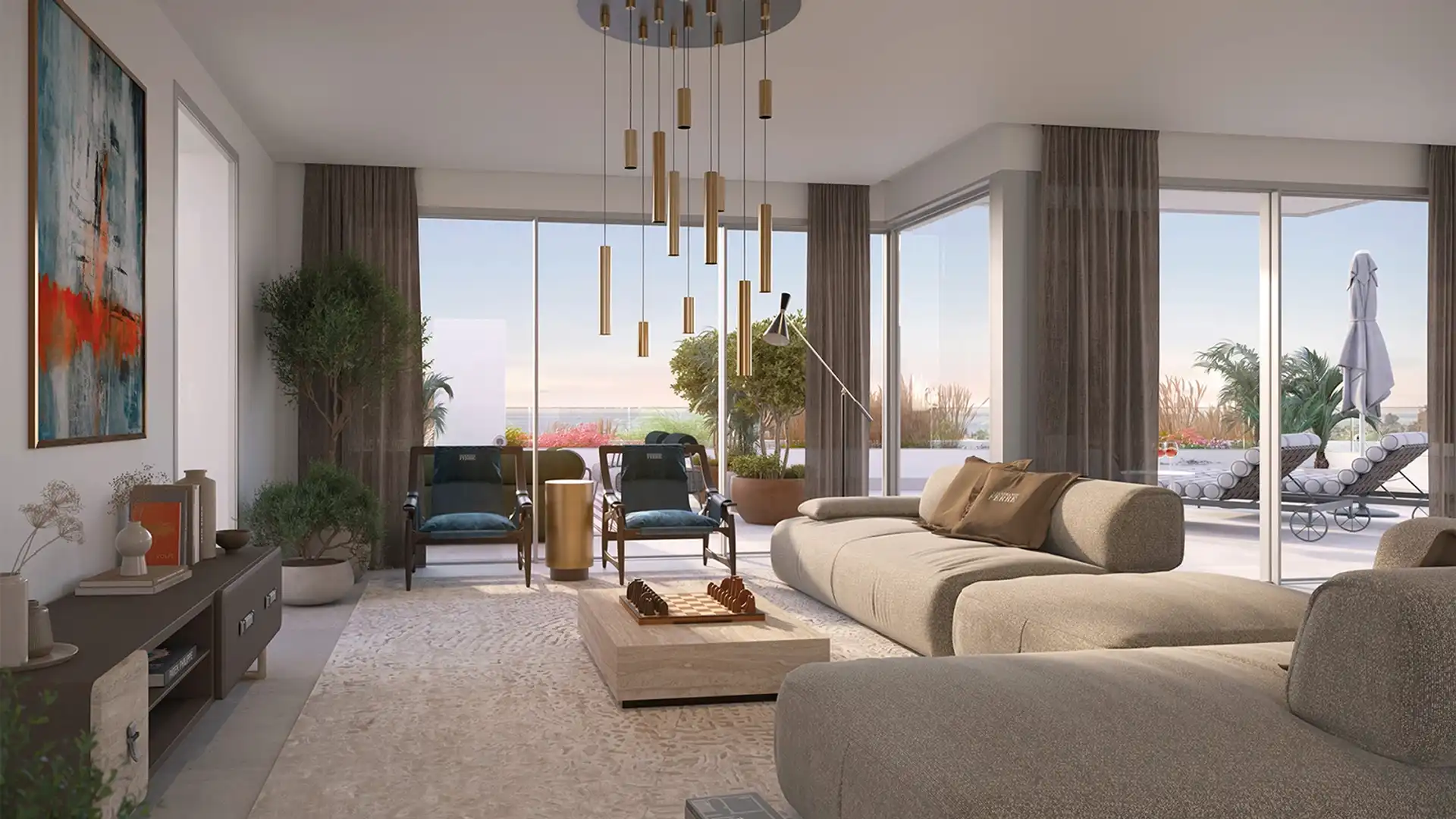 Sala d'estar de Apartament en venda en Marbella