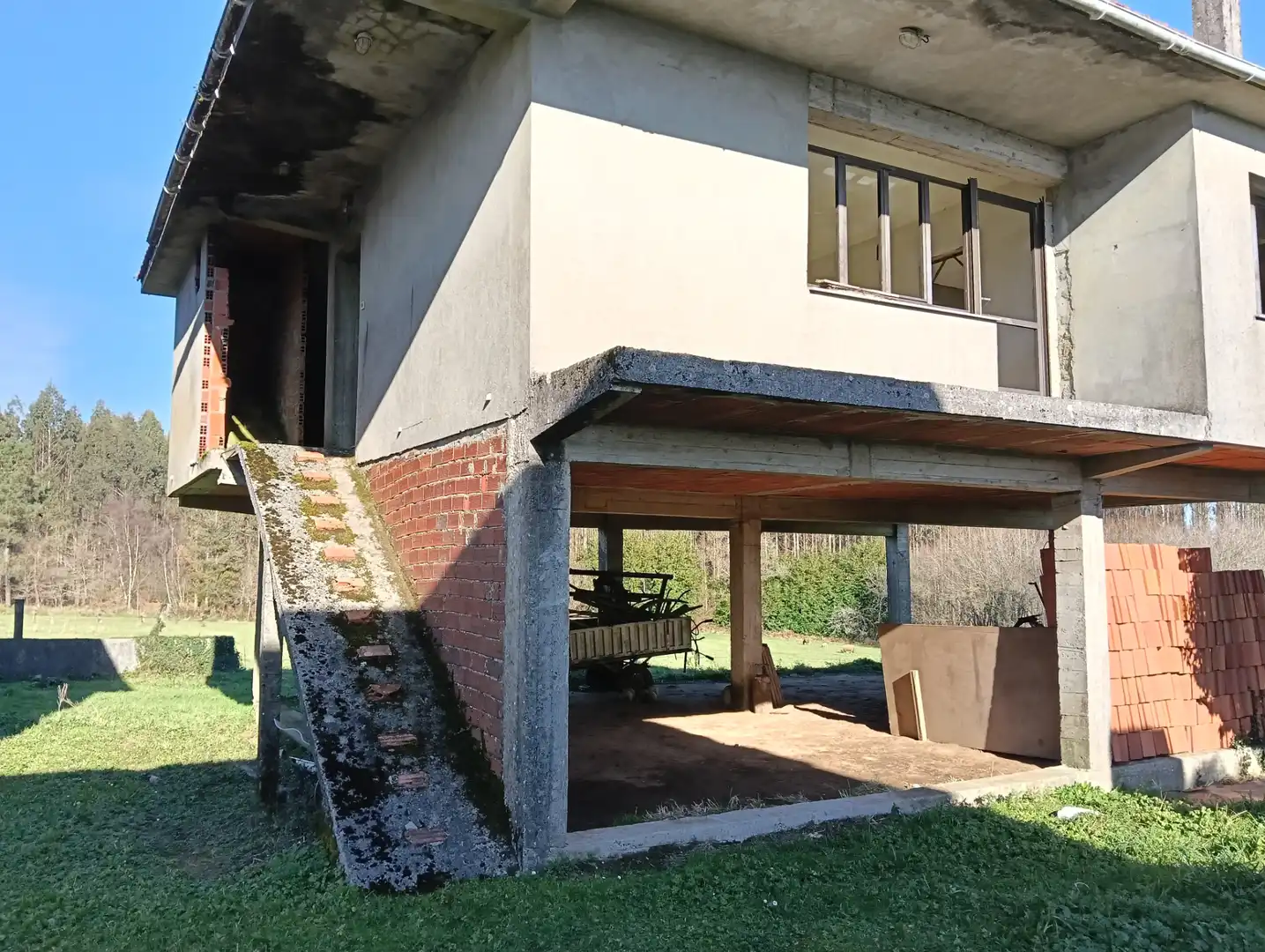Vista exterior de Casa o chalet en venta en Curtis con Jardín privado y Trastero