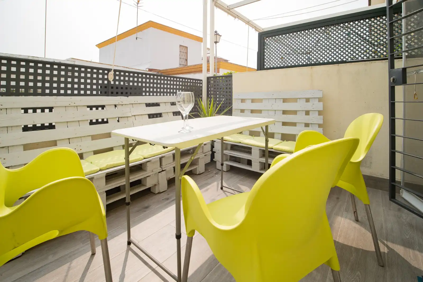 Terraza de Apartamento de alquiler en Sanlúcar de Barrameda con Terraza, Amueblado y Horno