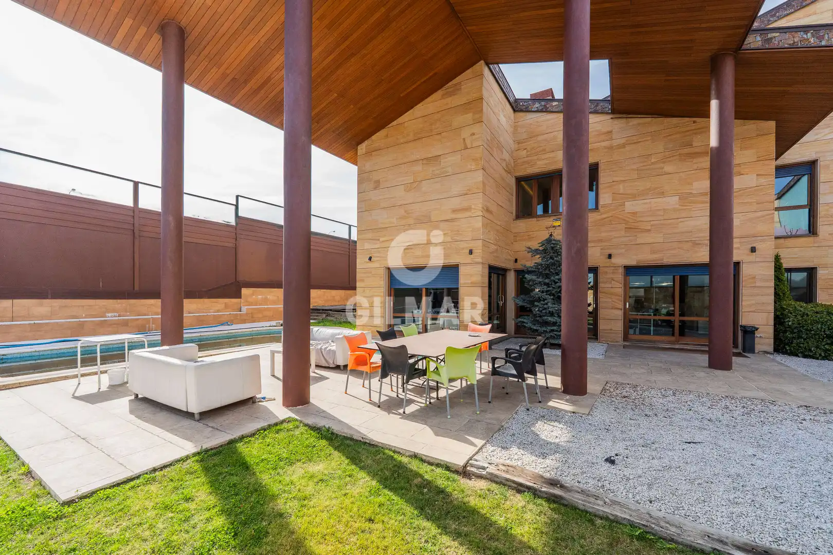 Terraza de Casa o chalet en venta en Madrid con Calefacción, Jardín privado y Piscina