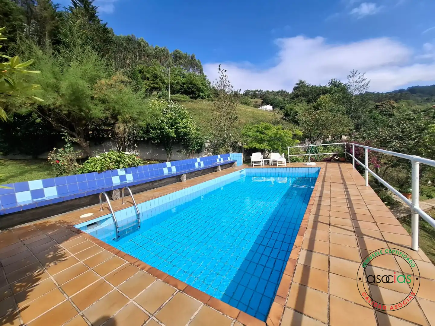 Piscina de Casa o chalet en venta en Gijón  con Jardín privado, Terraza y Trastero