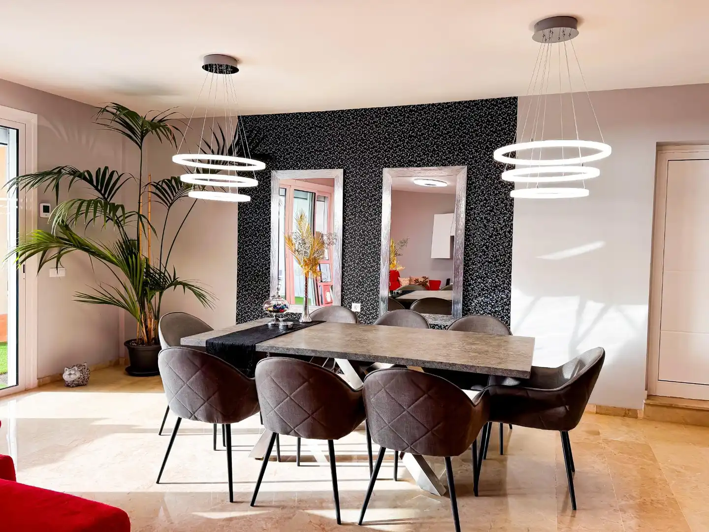 Dining room of Houses for sale in Santiago del Teide  with Air Conditioner, Private garden and Terrace