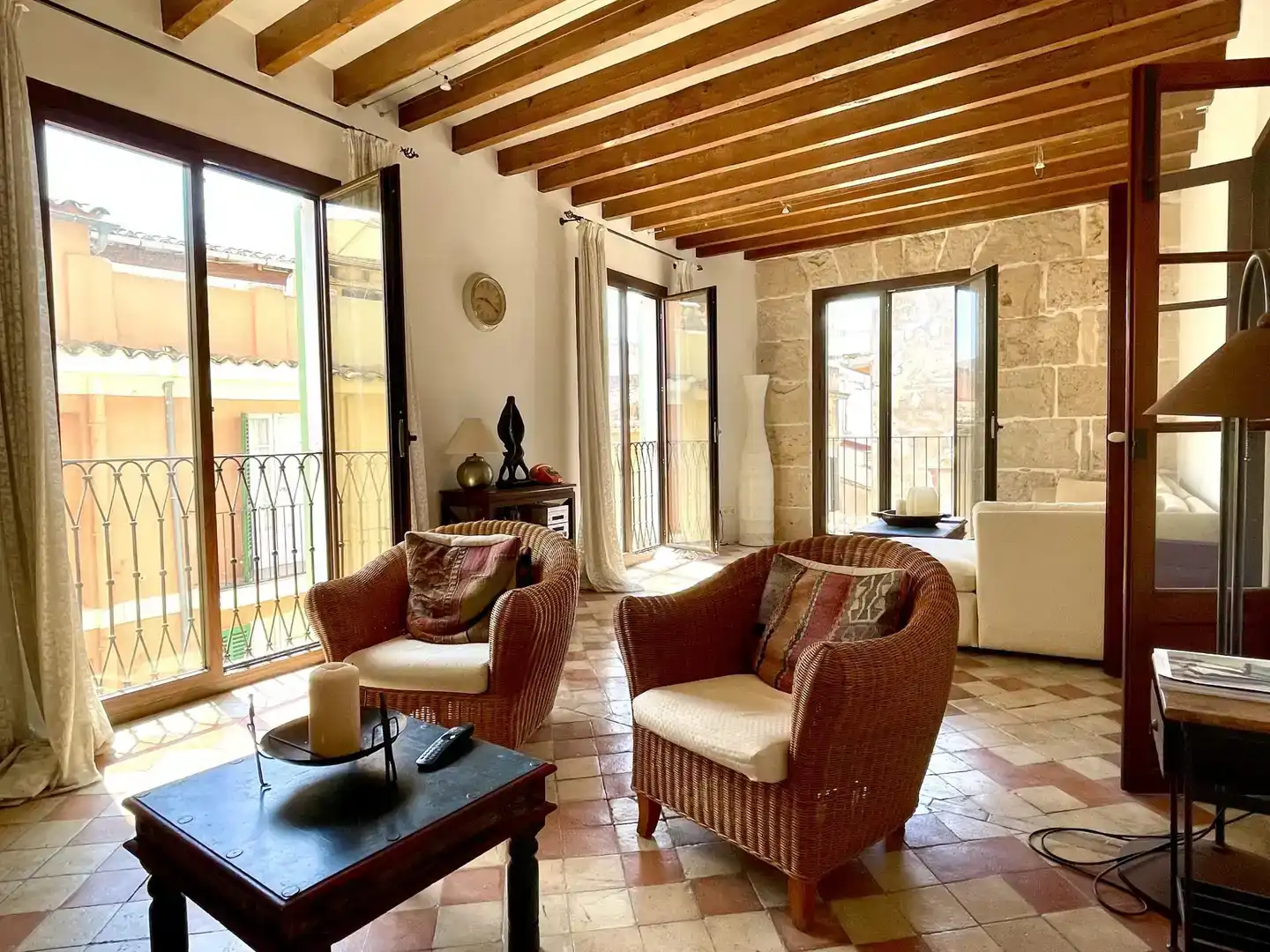 Sala de estar de Ático en venta en  Palma de Mallorca con Aire acondicionado y Balcón