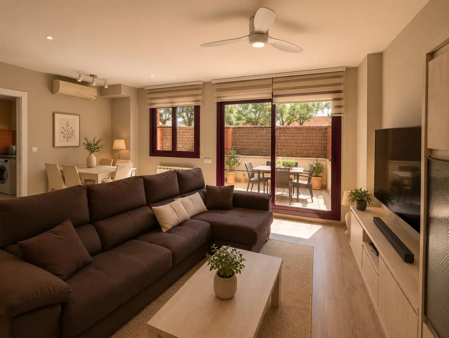 Living room of Duplexes for sale in Manresa  with Air Conditioner, Heating and Parquet flooring