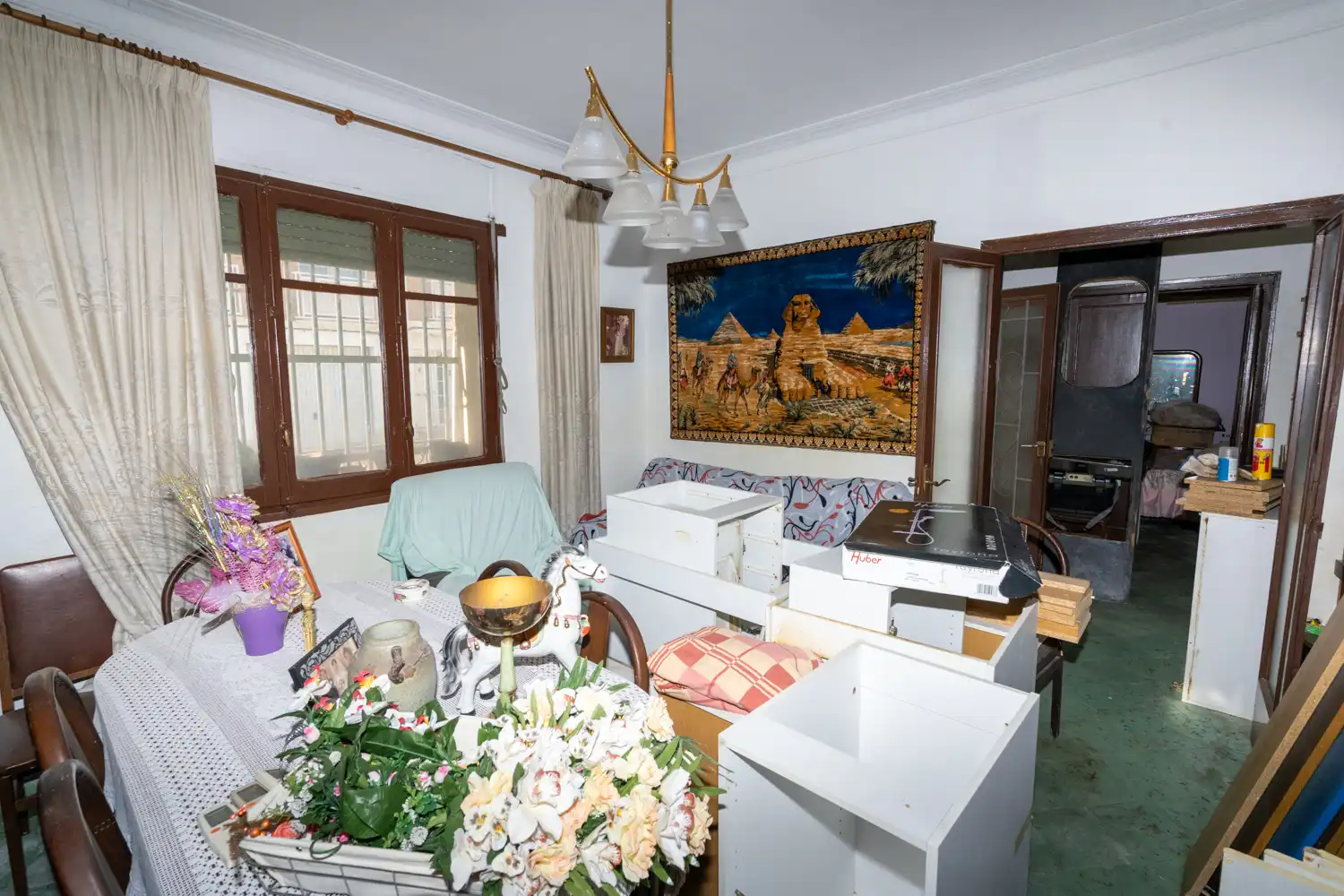 Sala d'estar de Casa o xalet en venda en L'Aldea amb Jardí privat, Terrassa i Traster