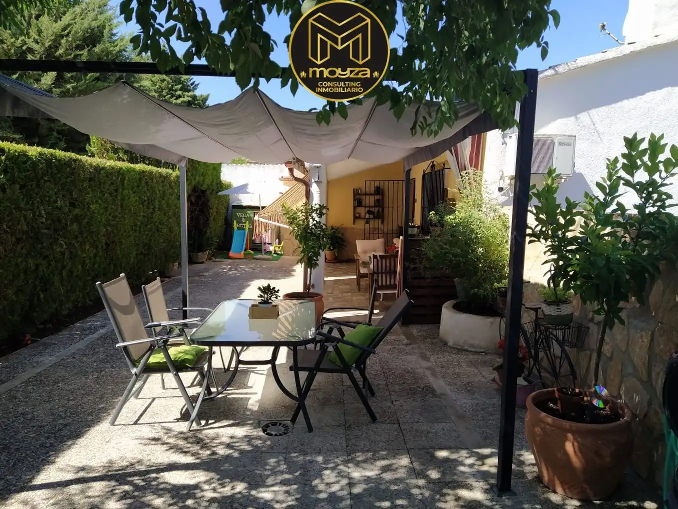 Terrasse von Haus oder Chalet zur Miete in Los Villares mit Klimaanlage, Heizung und Abstellraum