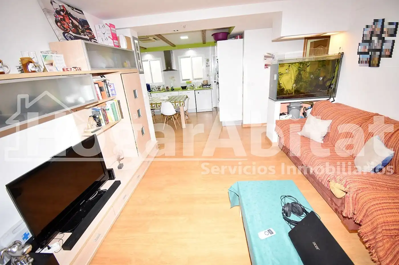 Wohnzimmer von Wohnung zum Verkauf in Xirivella mit Klimaanlage, Parkett und Balkon