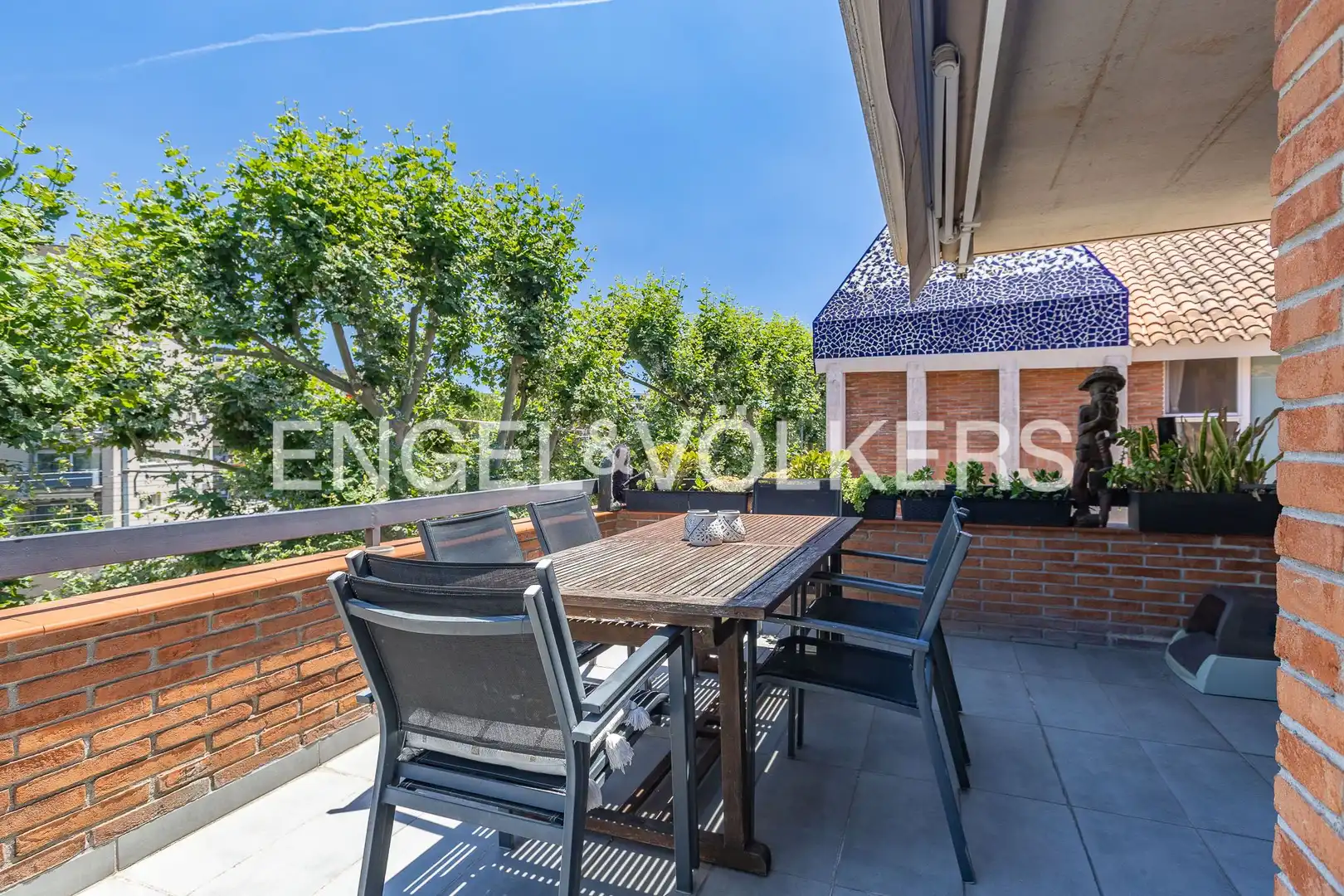 Terrassa de Àtic en venda en Sant Cugat del Vallès amb Calefacció, Jardí privat i Parquet