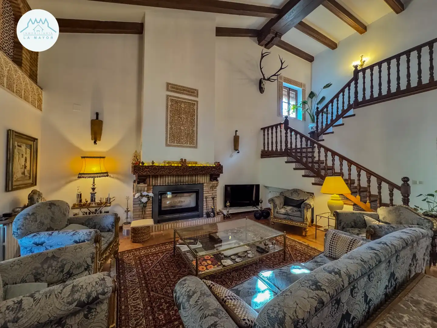 Sala de estar de Casa o chalet en venta en Piedrabuena con Calefacción, Jardín privado y Terraza