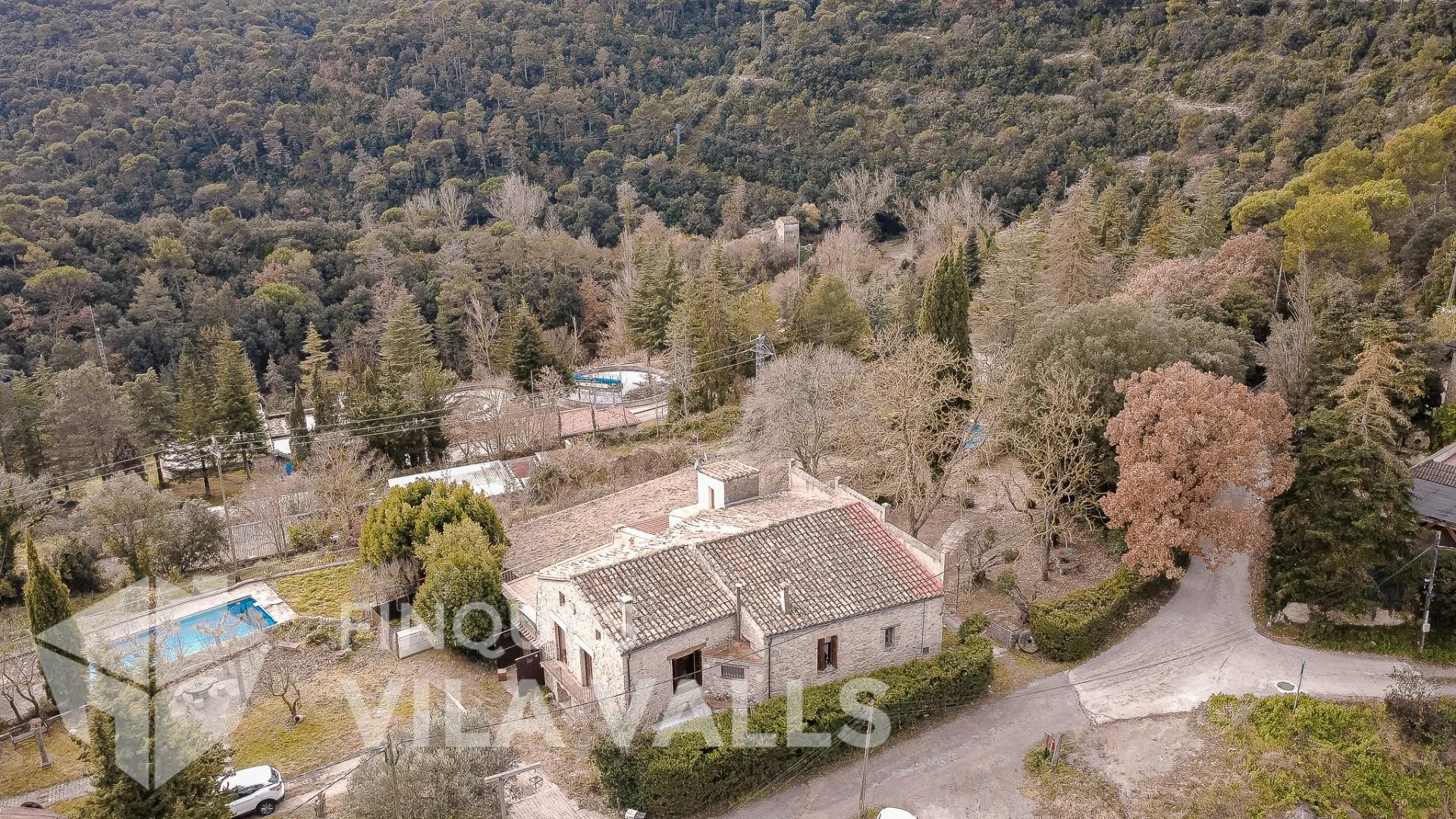Vista exterior de Casa o xalet en venda en Sant Quirze Safaja amb Calefacció, Jardí privat i Terrassa