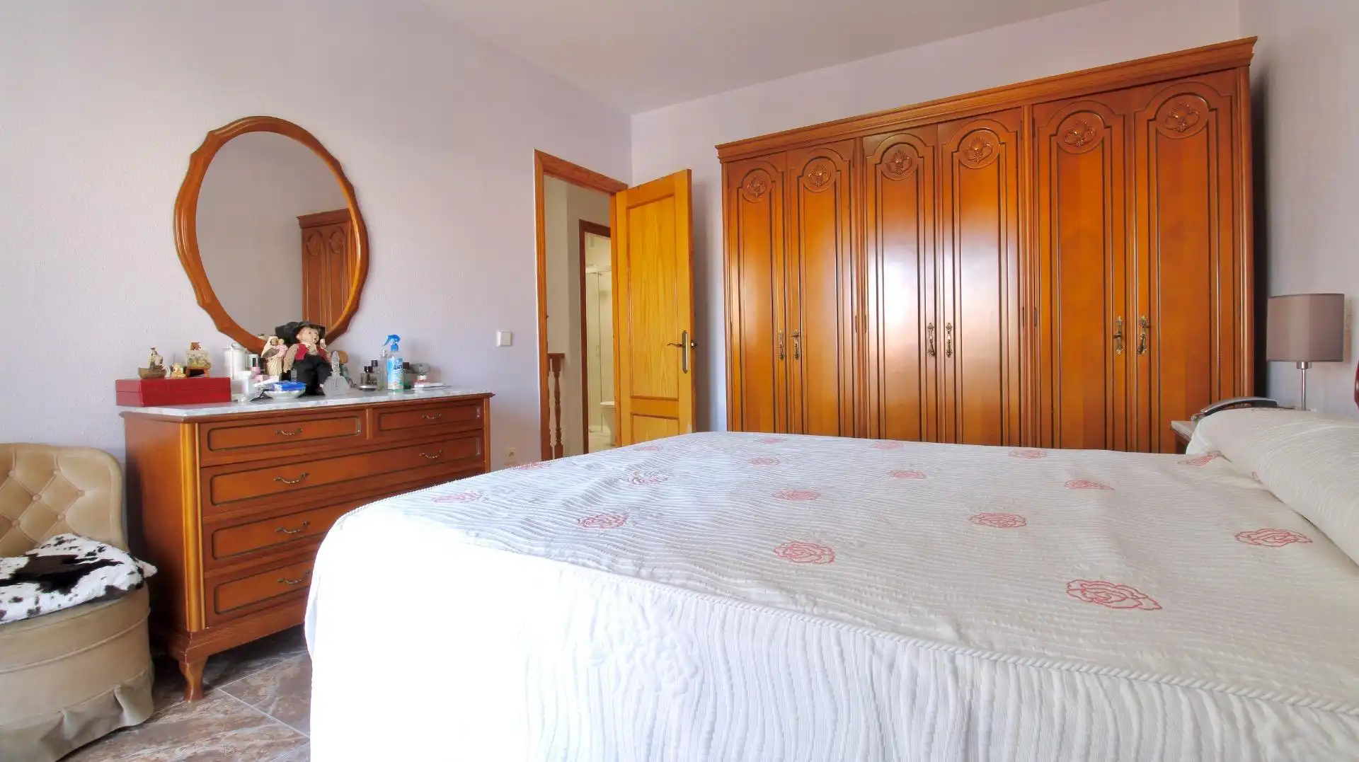 Habitación de Casa adosada en venta en Roquetas de Mar con Aire acondicionado, Terraza y Trastero