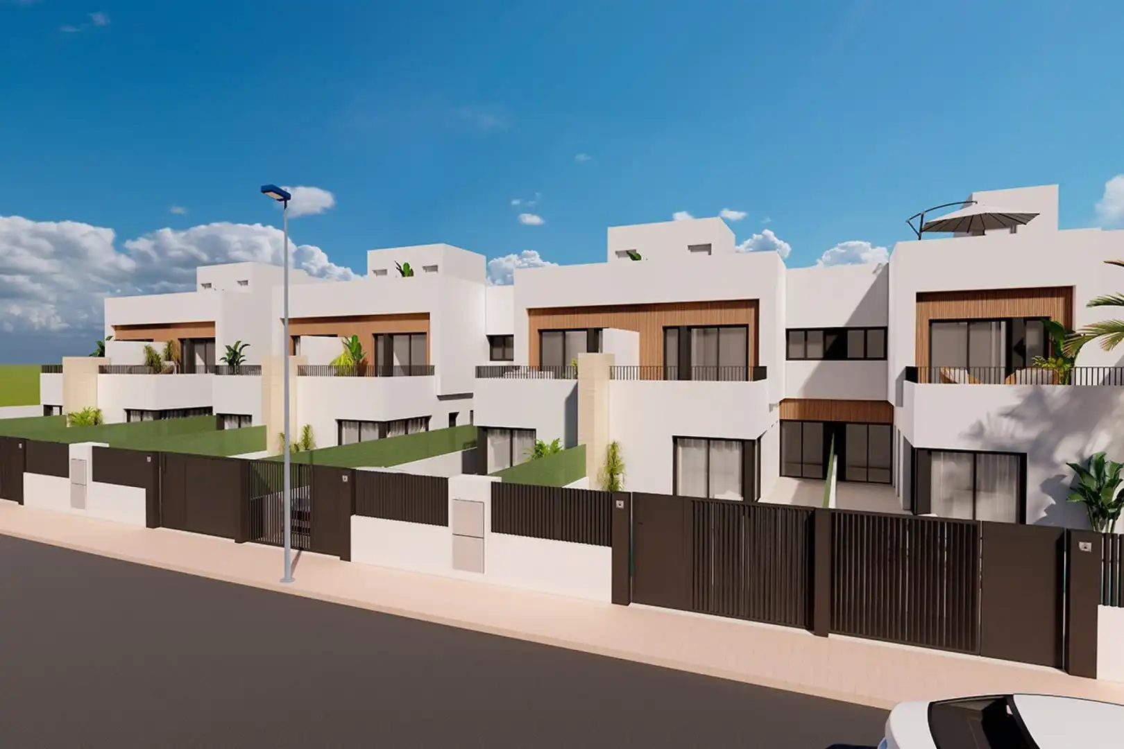 Vista exterior de Pis en venda en Los Alcázares amb Aire condicionat, Jardí privat i Terrassa