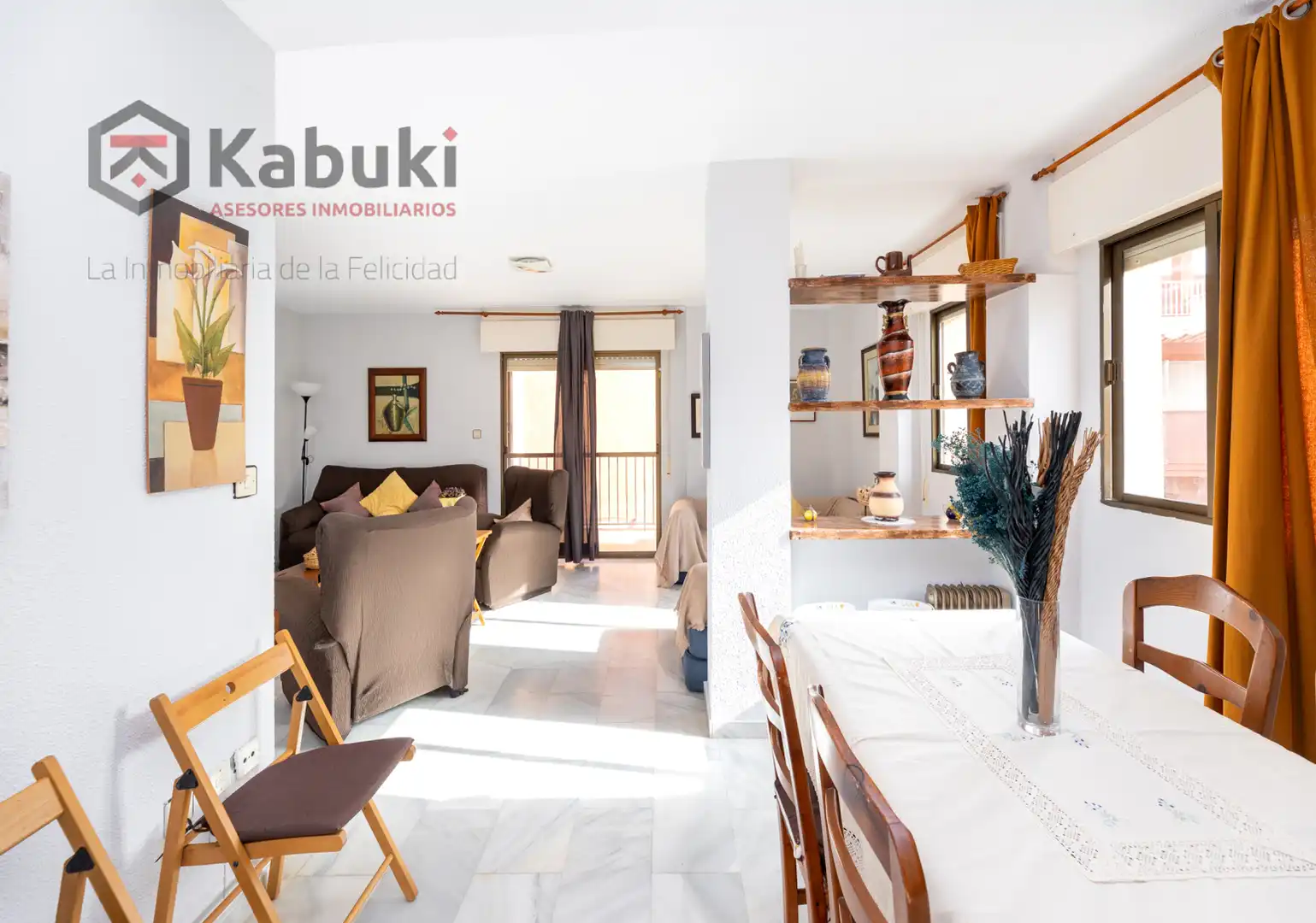 Wohnzimmer von Wohnung zur Miete in Salobreña mit Privatgarten, Terrasse und Schwimmbad