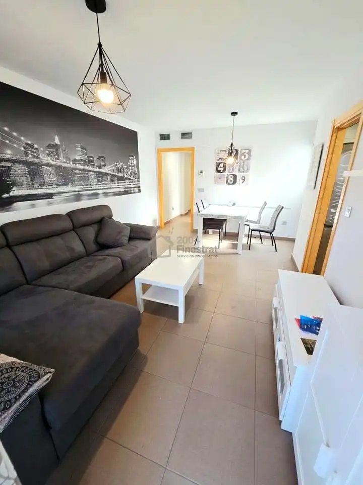 Living room of Flat for sale in Benidorm  with Air Conditioner, Terrace and Furnished