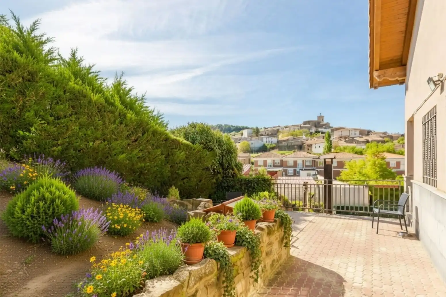 Terraza de Casa o chalet en venta en Aibar / Oibar con Aire acondicionado, Calefacción y Jardín privado