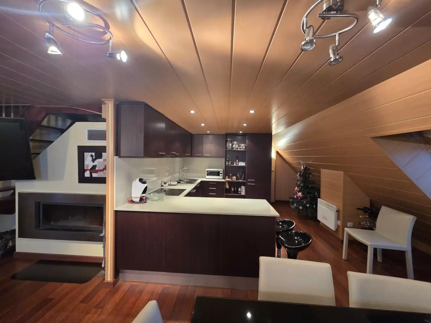 Cocina de Ático en venta en Encamp con Calefacción, Parquet y Amueblado