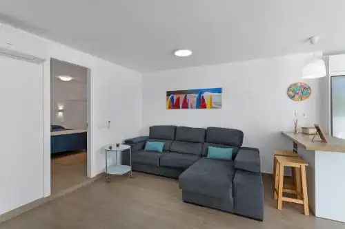 Wohnzimmer von Wohnungen zur Miete in San Bartolomé de Tirajana mit Klimaanlage, Heizung und Terrasse