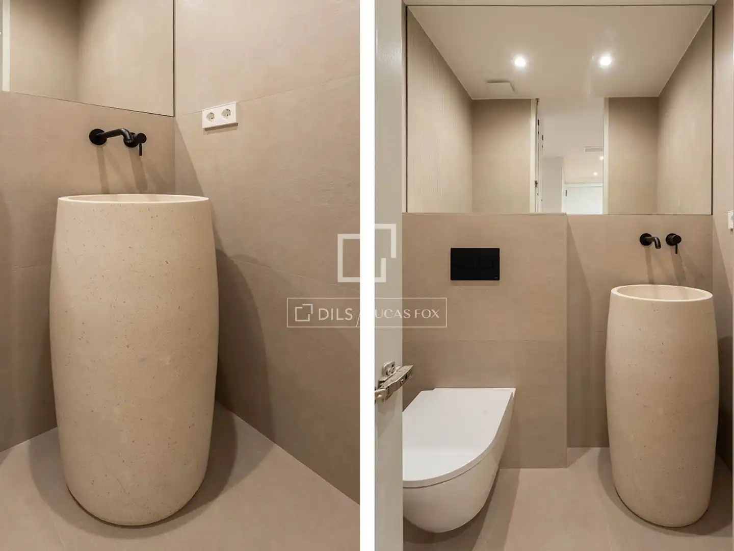 Badezimmer von Wohnung zur Miete in Barcelona mit Klimaanlage und Heizung