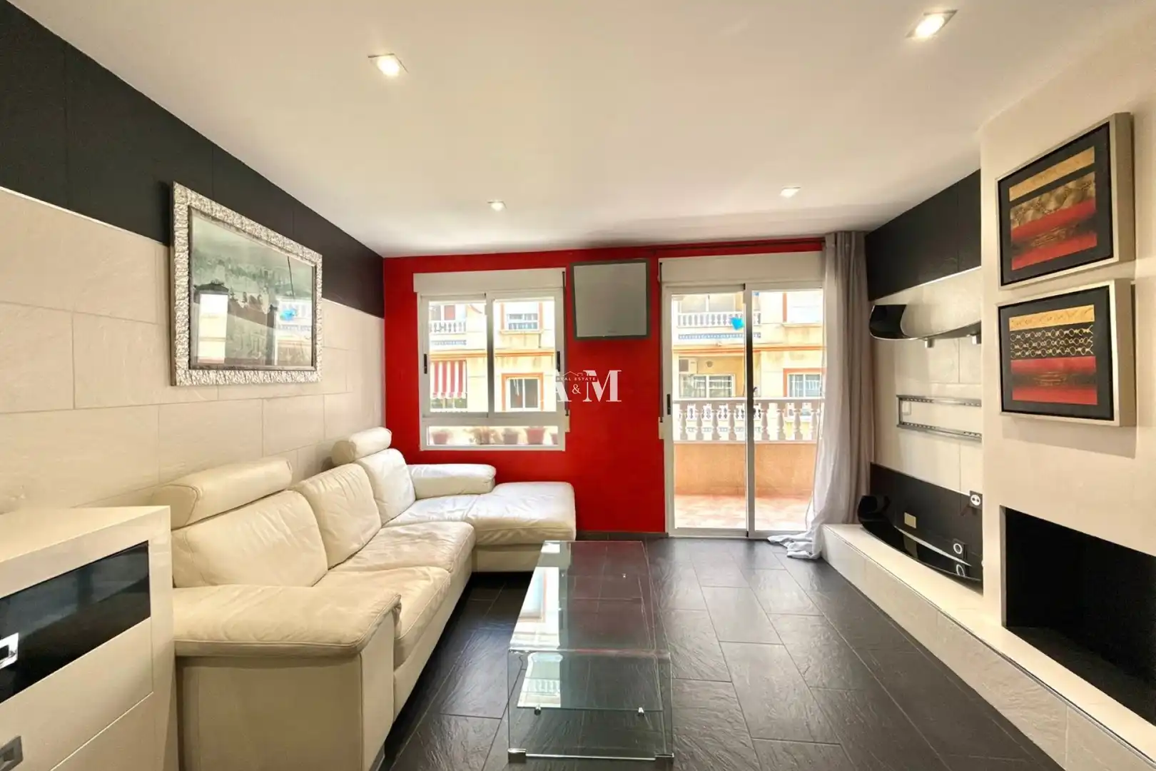 Living room of Apartments for rent in Torrevieja  with Air Conditioner, Heating and Parquet flooring