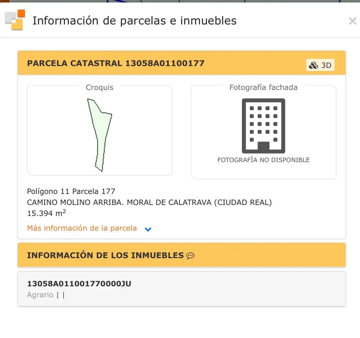 Terreny rústic en venda a Camino del Moral 8