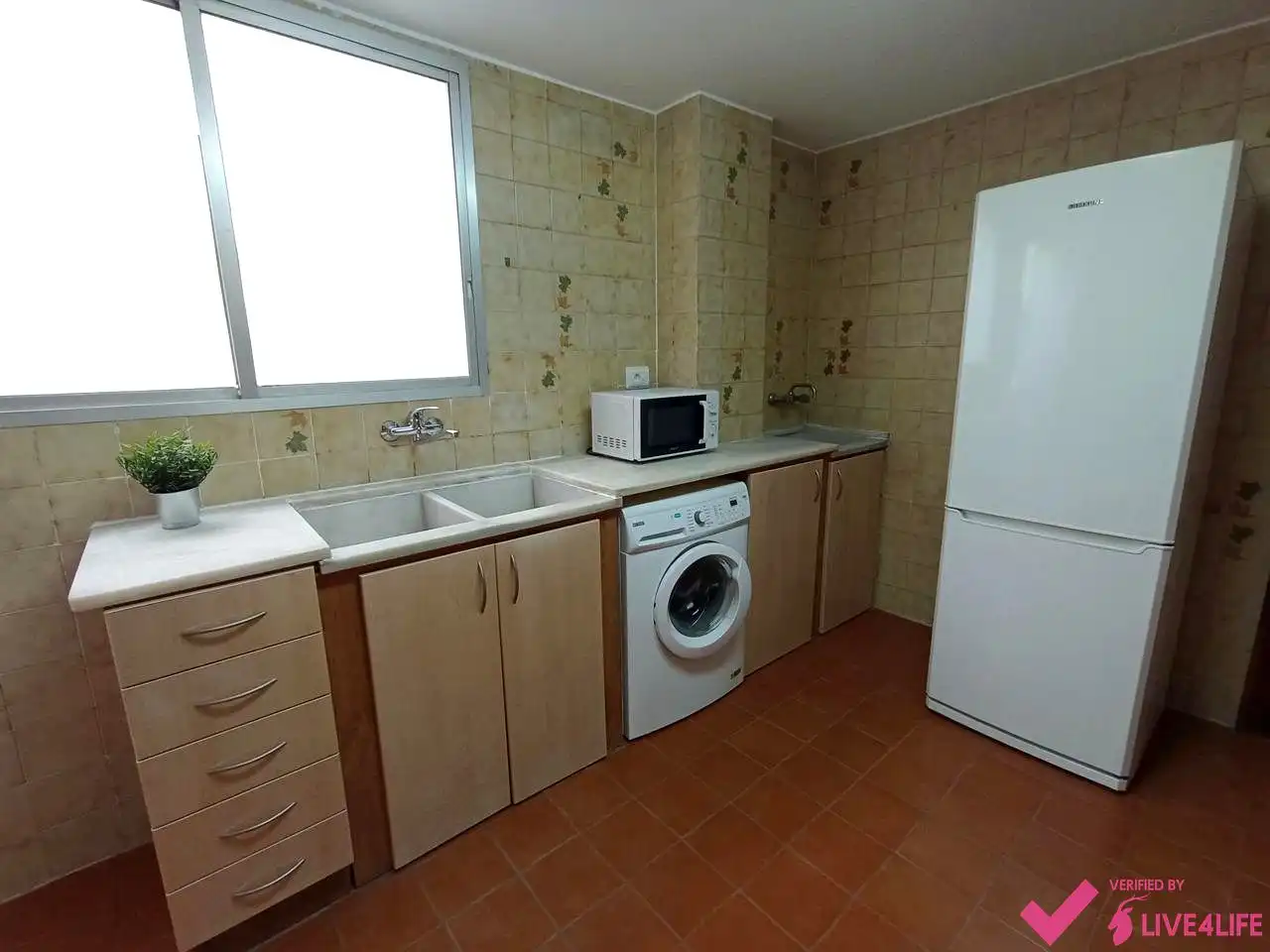 Cocina de Piso de alquiler en Valencia con Aire acondicionado, Terraza y Amueblado