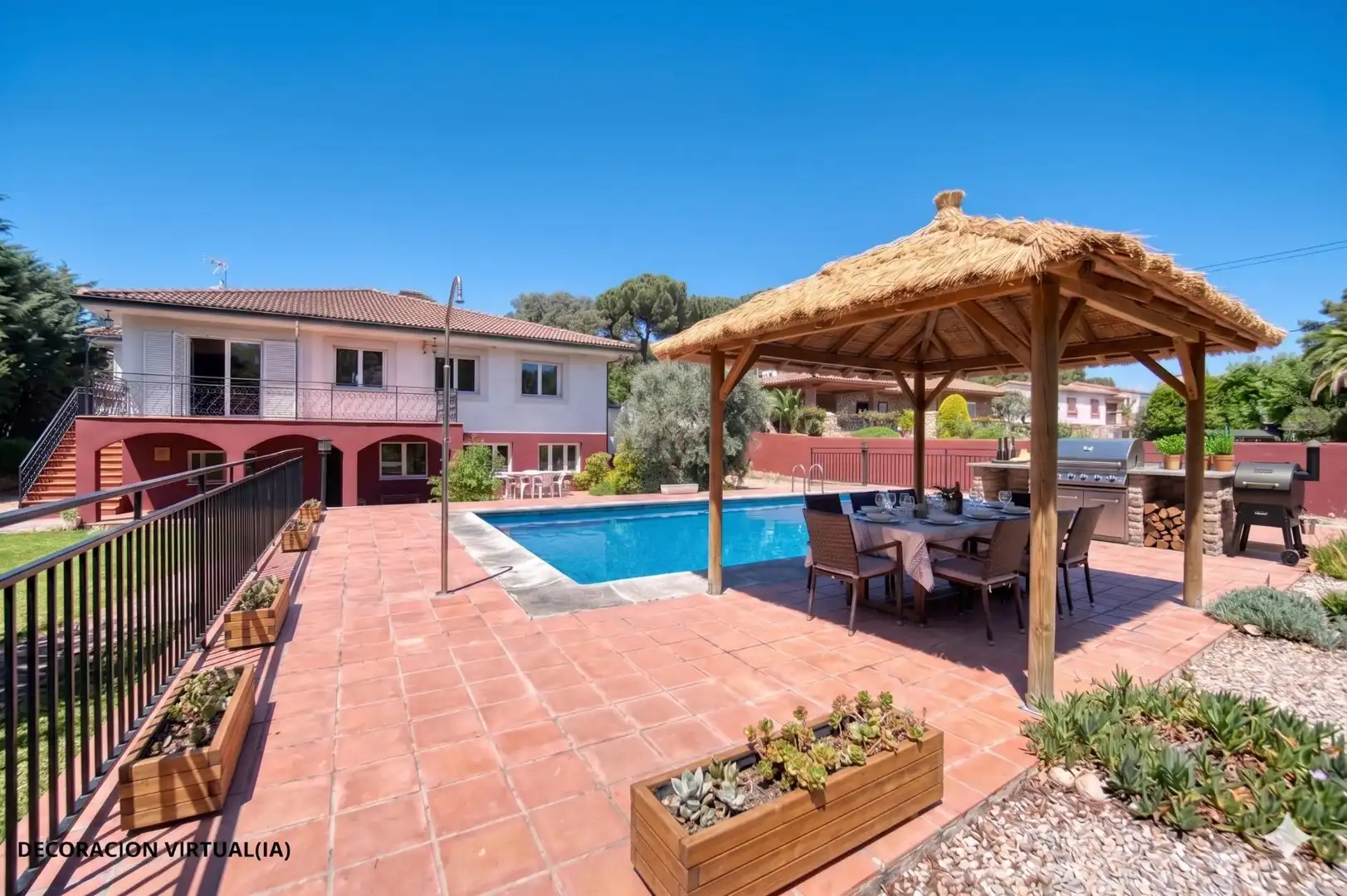 Terrassa de Casa o xalet en venda en Villanueva de la Cañada amb Calefacció, Jardí privat i Terrassa